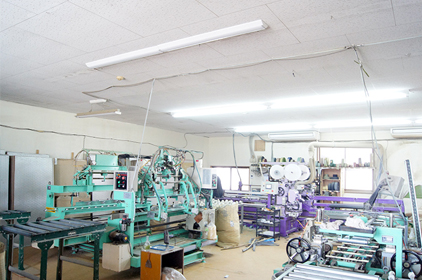 機能的に配置された畳工場